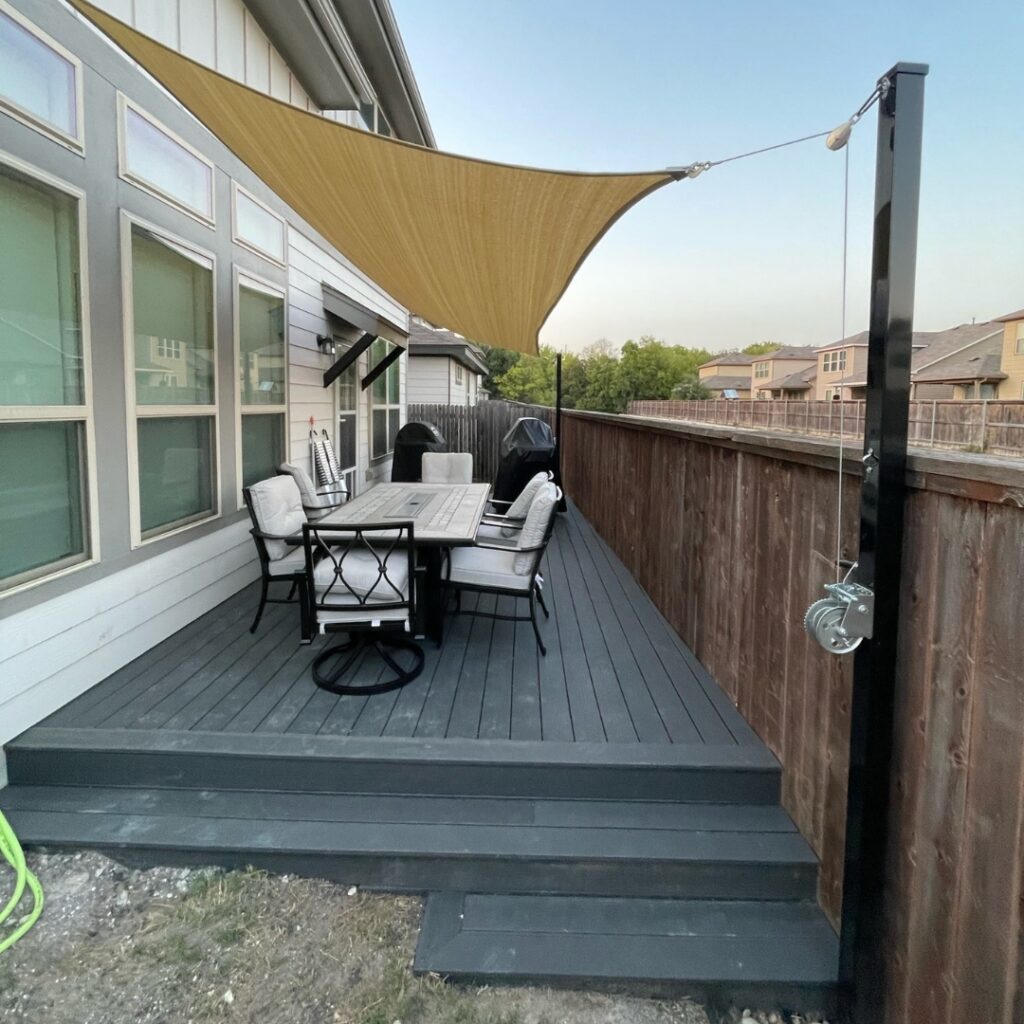 New deck installation designed for comfort and function