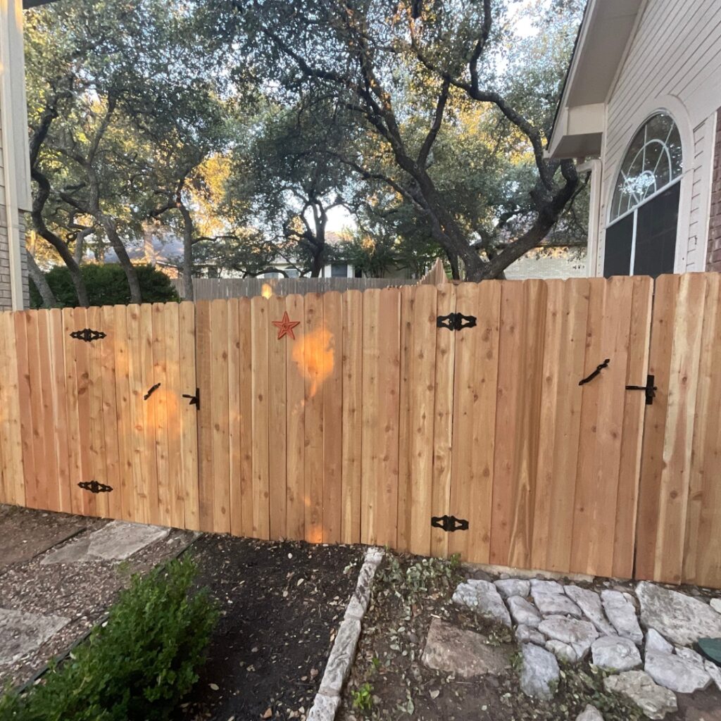 High-quality fence construction in Austin, TX, tailored for residential durability and style
