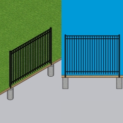 3 Rail Picket Bottom