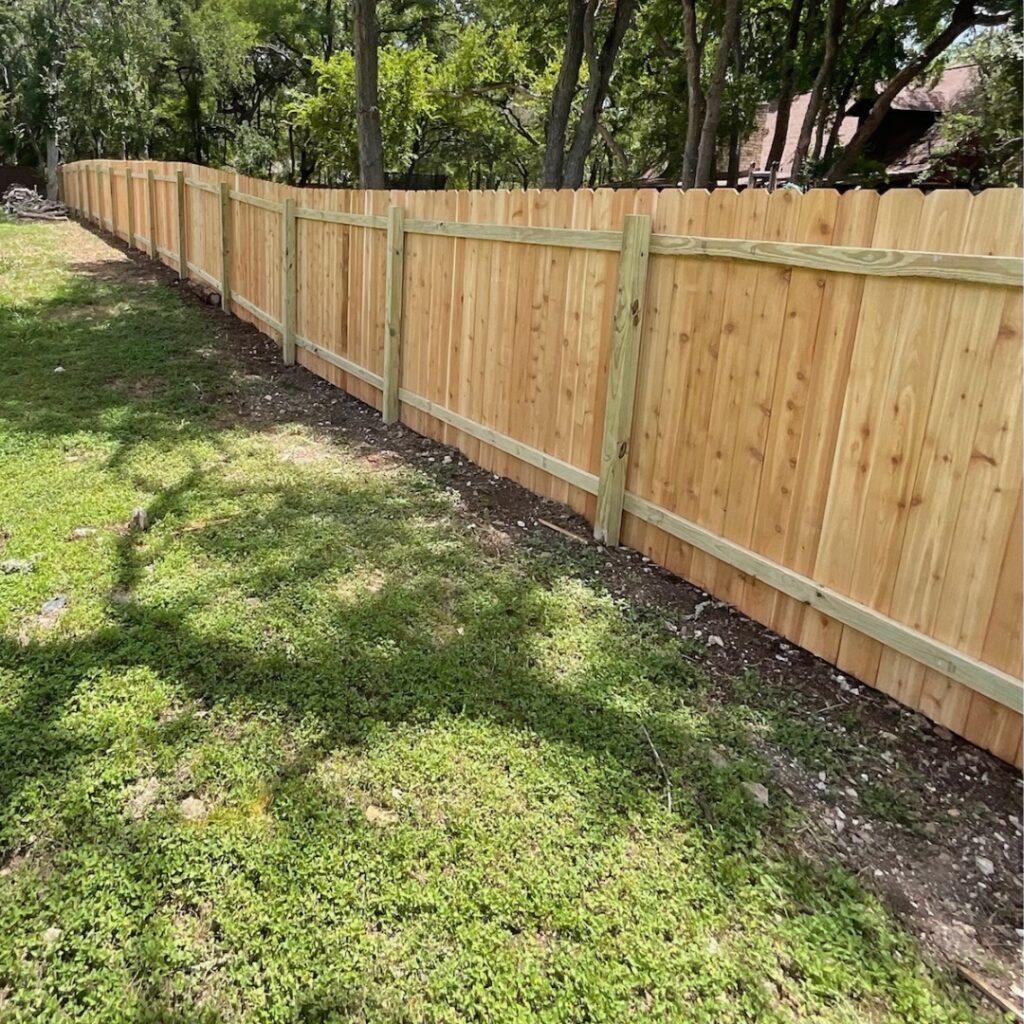 Durable vertical picket fencing in Austin, TX — ideal for suburban and urban homes.