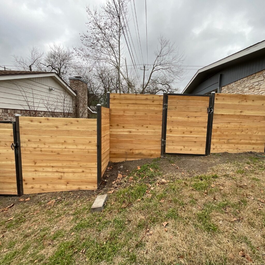 Austin, TX residential fence build — functional, secure, and visually appealing.