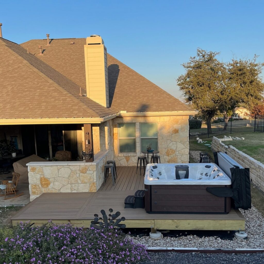 Functional and stylish outdoor deck build