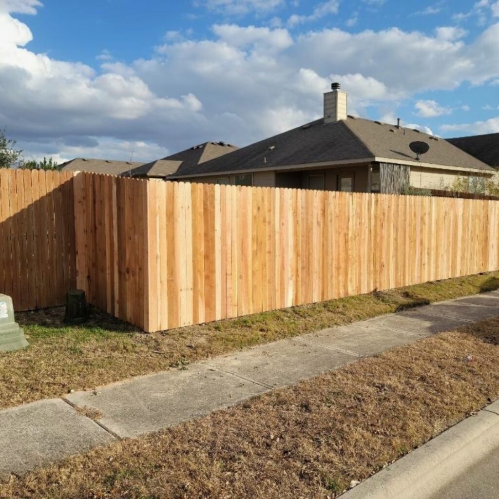 Beautifully finished fence project in Austin, TX — tailored to fit the property’s layout and style.