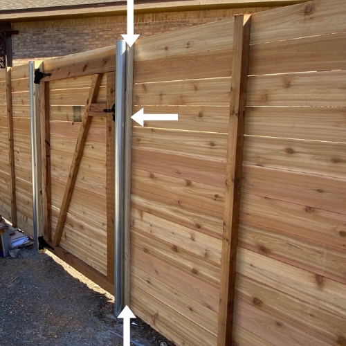 No. 2 Western Red Cedar 2”x 4” or No. 2 Severe Weather Rated Pressure Treated Pine 2”x 4”