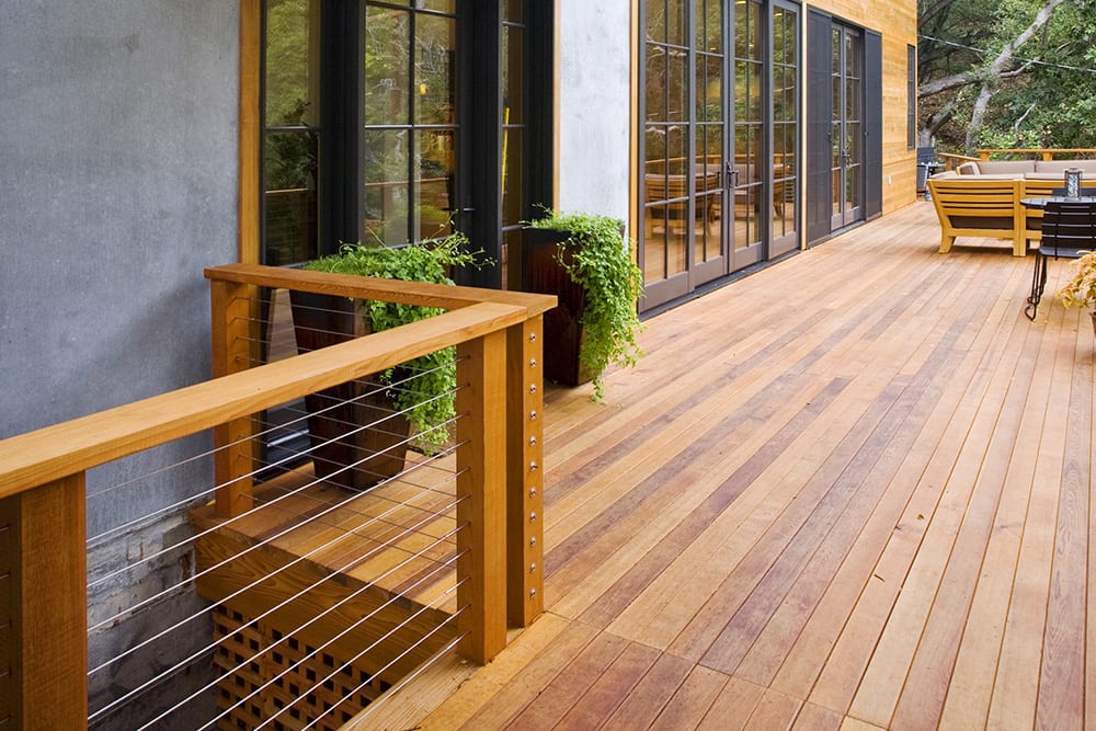 Cedar softwood deck installation in Austin, TX — natural and budget-friendly