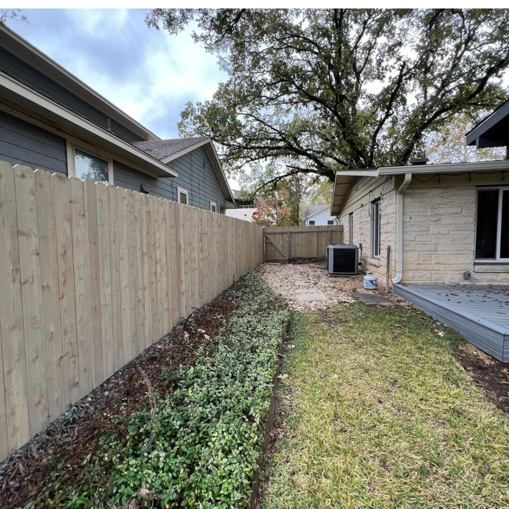 Fence grey staining