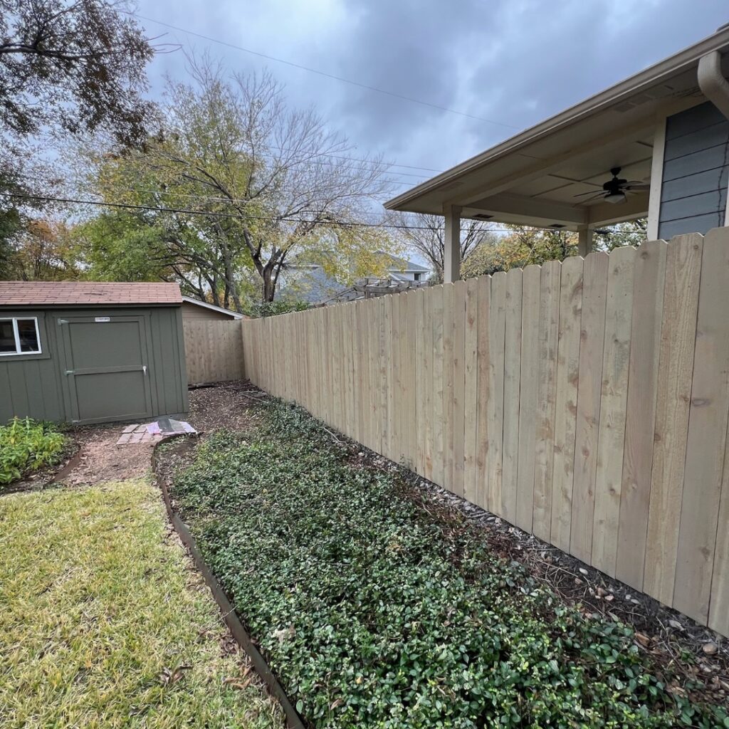 Fence grey staining