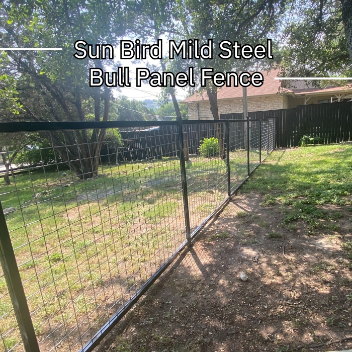 Mild steel bull panel fence at sun bird neighborhood