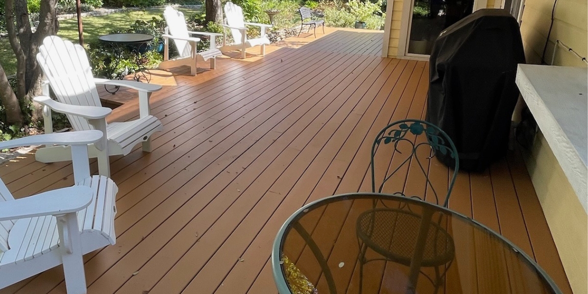 Solid deck stain refinish