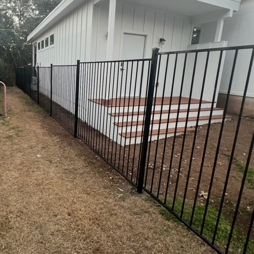 Durable wrought iron fence in Austin