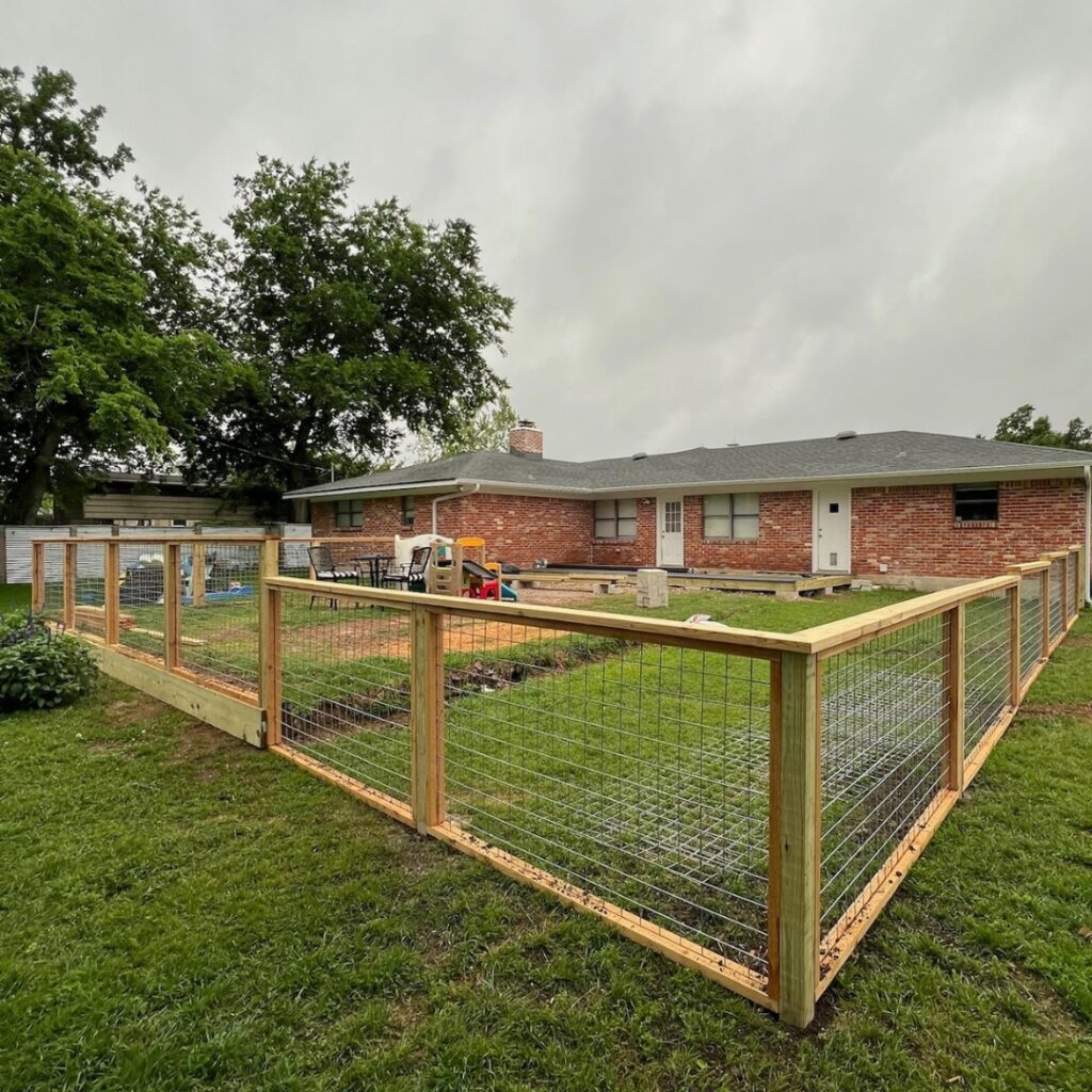 Durable bull panel fencing for Austin home