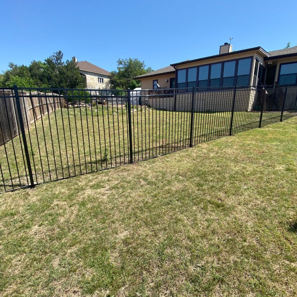 Elegant front yard fence with ornamental style