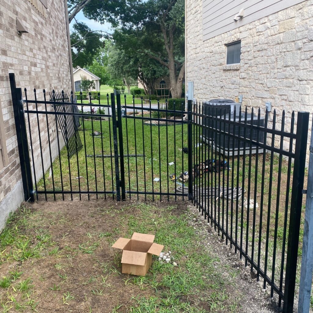 Ornamental fence installation in Austin, TX