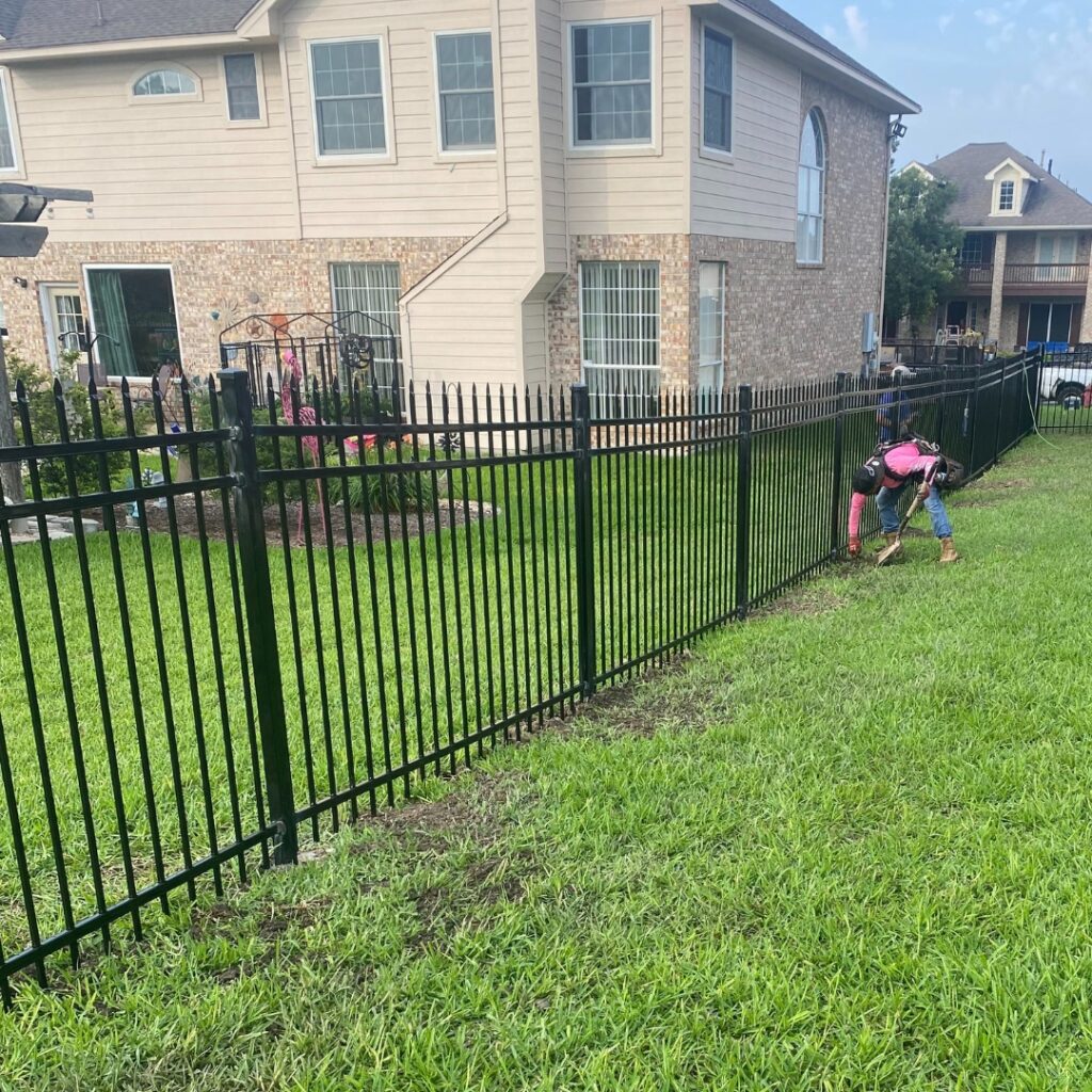 Decorative ornamental fence installed in Austin, TX — combining security and style.