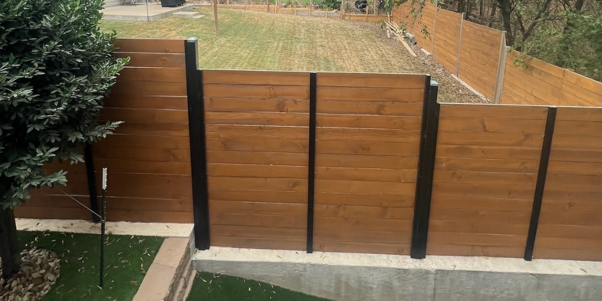 Horizontal Picket Fence in Austin, Texas