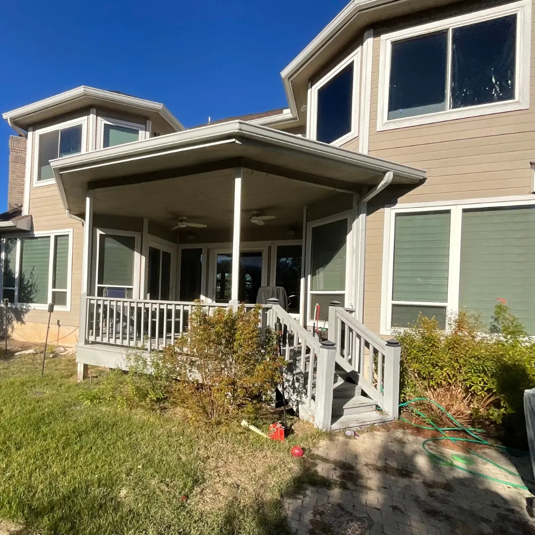 Undeveloped backyard with no defined entertaining or cooking space