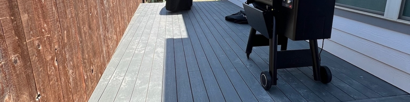 Completed Trex Clamshell deck
